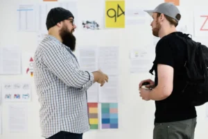 startup-business-people-and-strategy-board-present